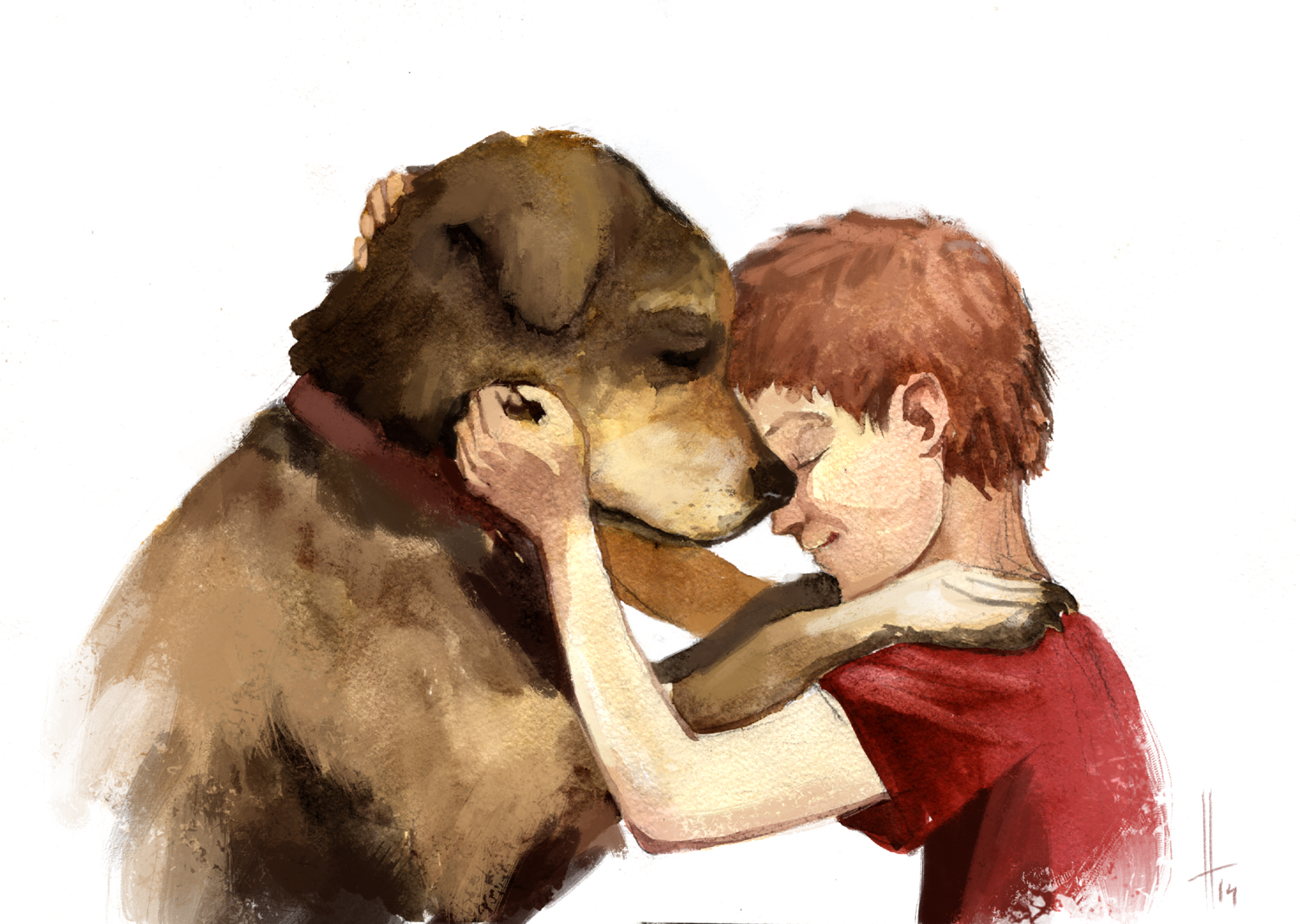 Сказка верный друг. Человек и животное рисунки. Мальчик с собакой. Человек и собкарисунок. Собака иллюстрация.