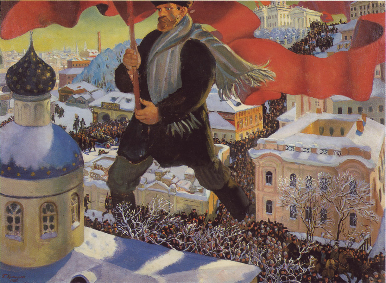 Большевик. Борис Кустодиев, 1920
